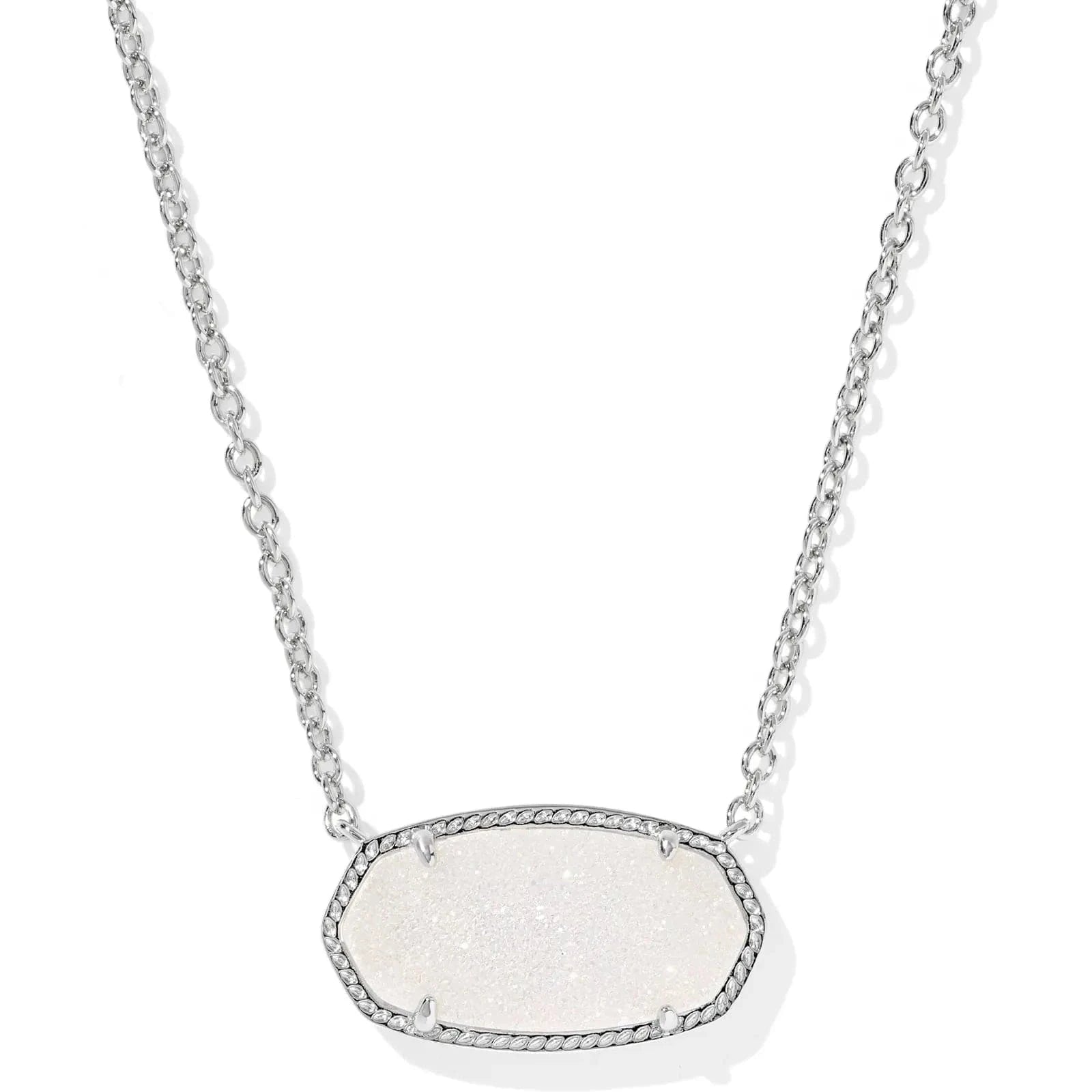 Kendra Scott Women - Accessories - Necklace Elisa Silver Statement Short Pendant Necklace| Kendra Scott