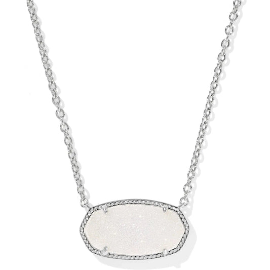 Kendra Scott Women - Accessories - Necklace Elisa Silver Statement Short Pendant Necklace| Kendra Scott