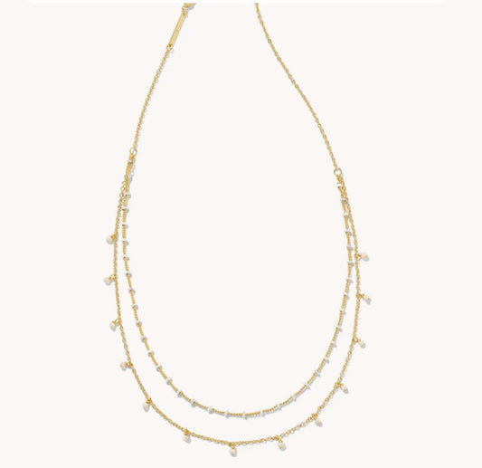 Kendra Scott Women - Accessories - Necklace Eve Multi STRND NCK Gold White Mix| Kendra Scott