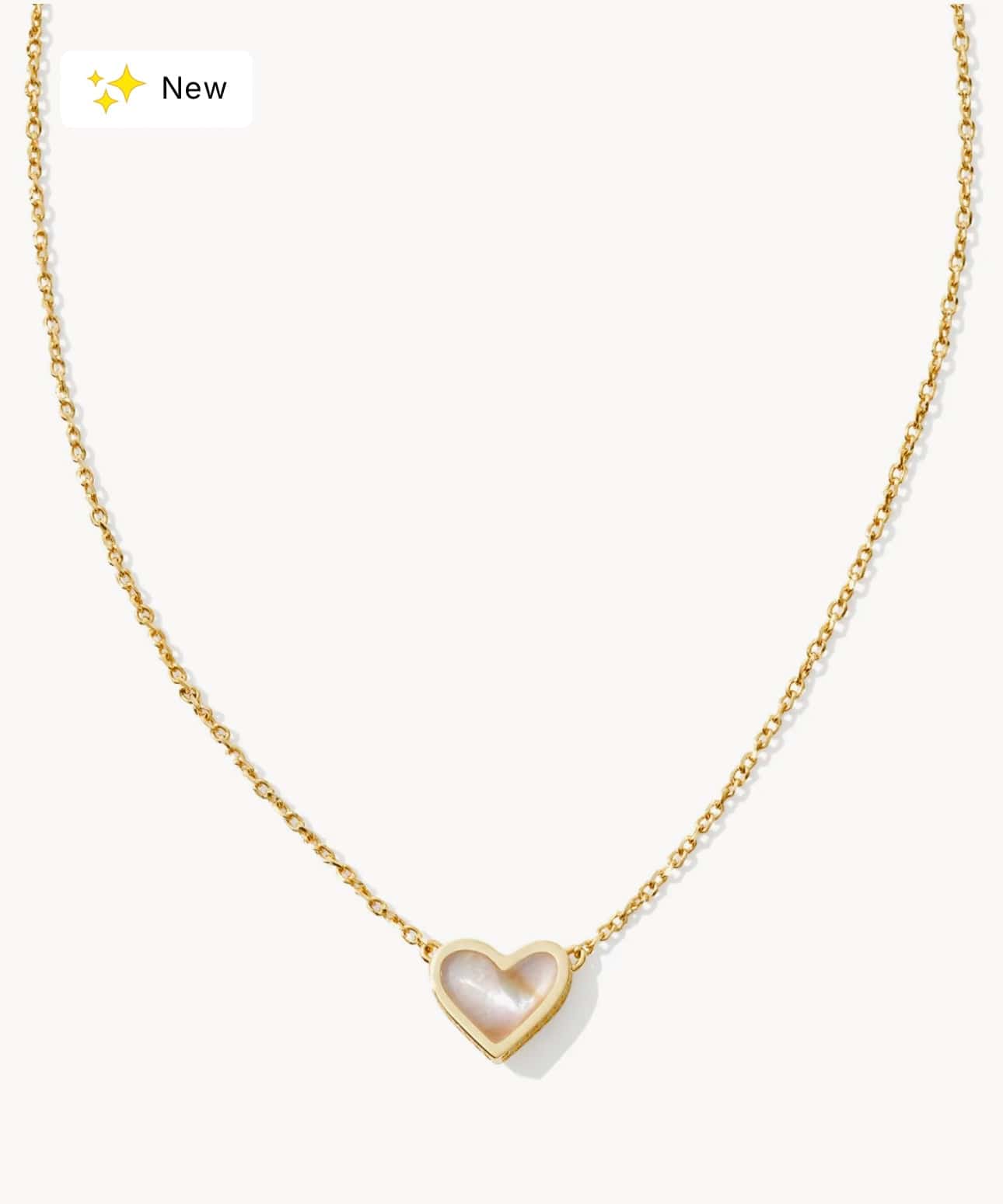 Kendra Scott Women - Accessories - Necklace FRMD Ari Heart PNDNT NCK Gold Iridescent Abalone | Kendra Scott