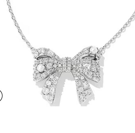 Kendra Scott Women - Accessories - Necklace Krista Bow Ashton Nck Set Silver/Pearl | Kendra Scott
