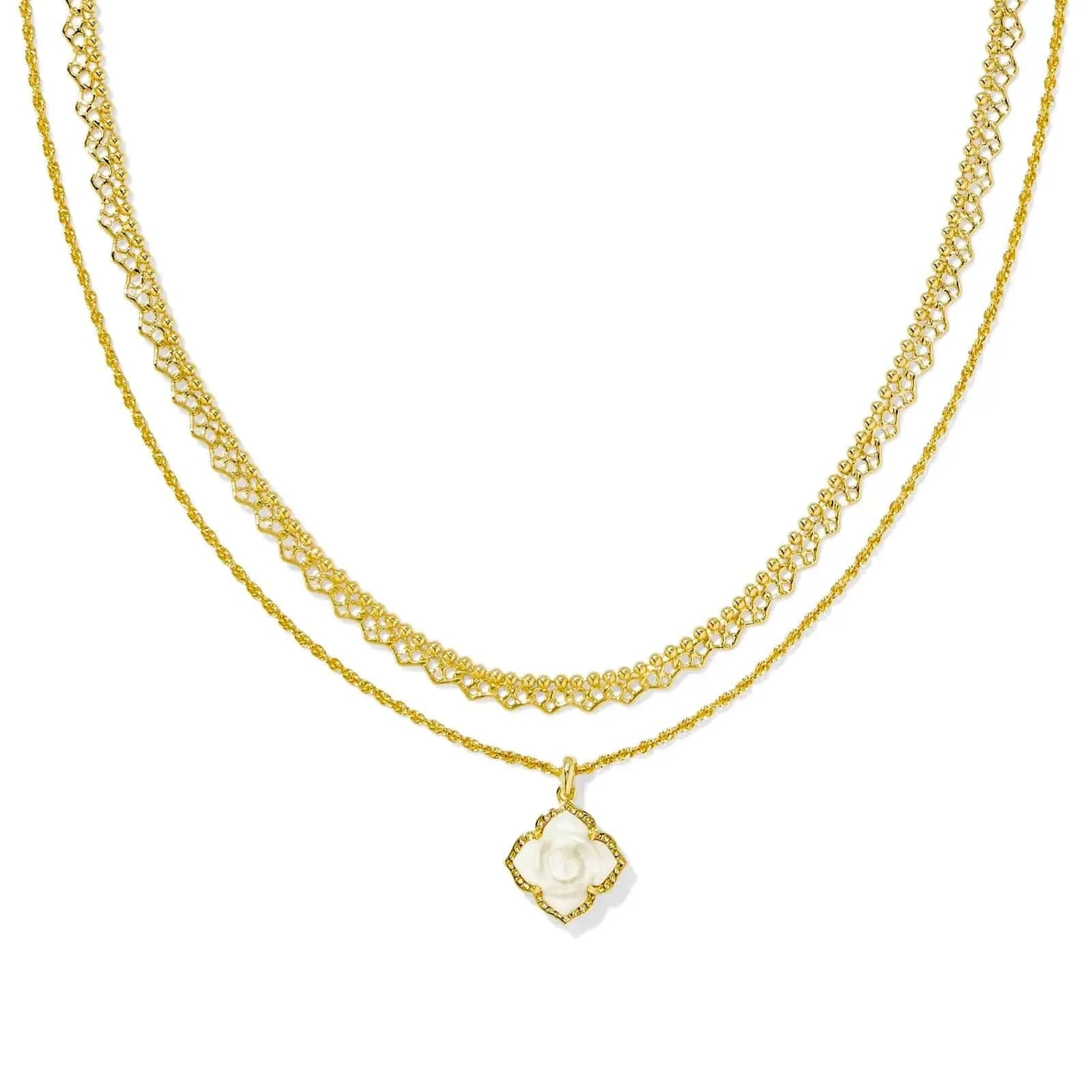 Kendra Scott Women - Accessories - Necklace Mallory Rose Gold Multi Strand Necklace | Kendra Scott