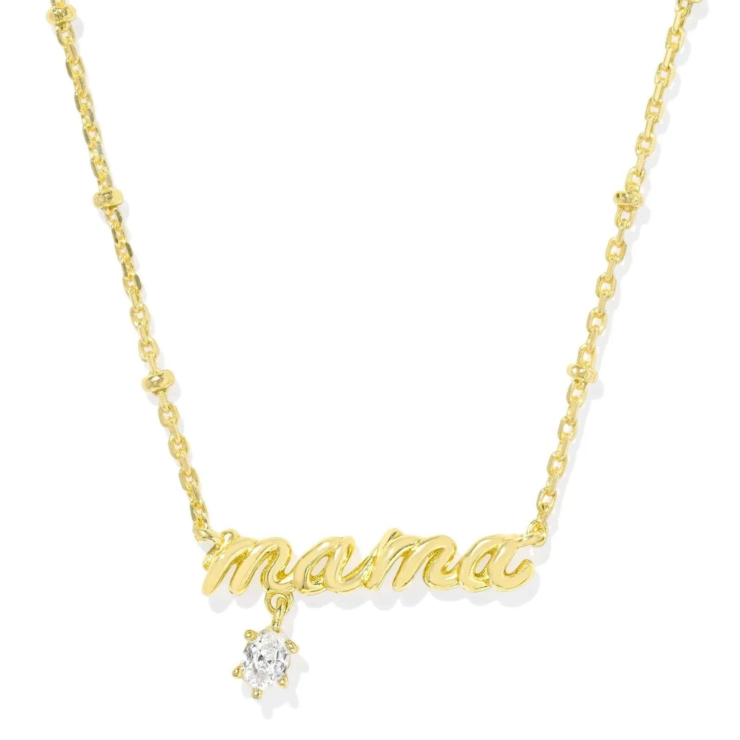 Kendra Scott Women - Accessories - Necklace Mama Gold Crystal Short Pendant Necklace | Kendra Scott