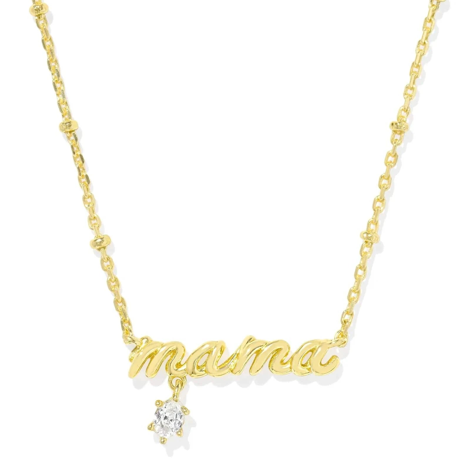 Kendra Scott Women - Accessories - Necklace Mama Gold Crystal Short Pendant Necklace | Kendra Scott