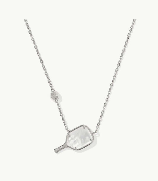 Kendra Scott Women - Accessories - Necklace Pickleball SHRT PNDT NCK RHOD Ivory MOP | Kendra Scott