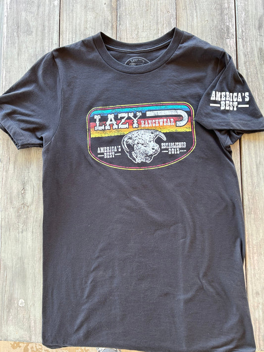 Lazy J Women - Apparel - Shirts - T-Shirts Lazy J Ranch Wear America's Best Serape T-Shirt