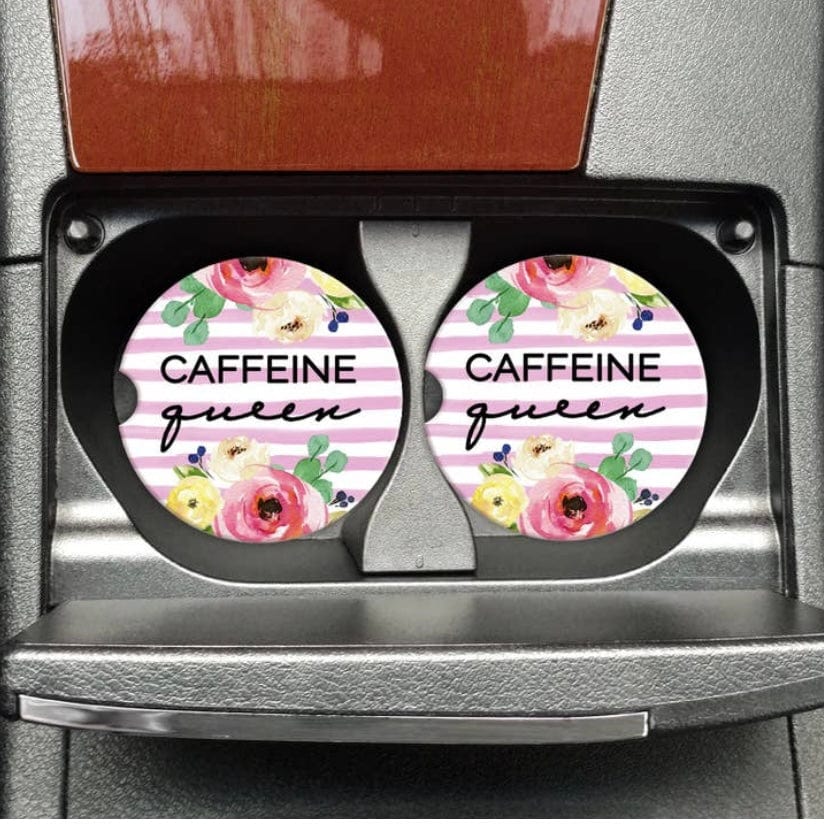 Mugsby Caffeine Queen Car Coasters