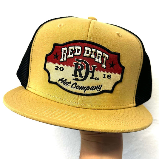 Red Dirt Hat Co. Mens Red Dirt Mustard & Black Hat