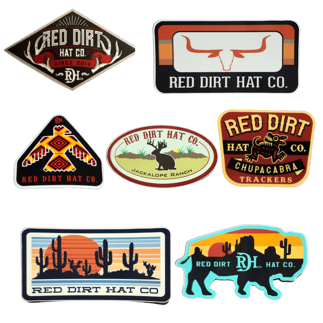 Red Dirt Hat Co. Mens Red DirtStickers
