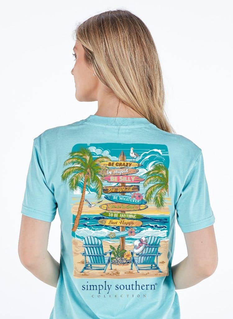 simply southern Beach Sign Graphic Tee