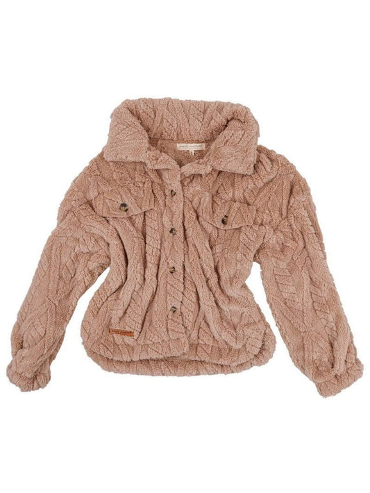 Simply Southern Women - Apparel - Shirts - Jacket Fluffy Jacket In Desert | Simply Southern