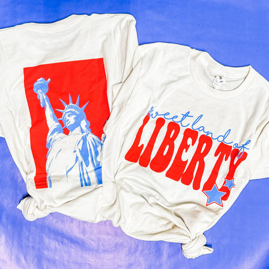 Simply Southern Women - Apparel - Shirts - T-Shirts Sweet Land Of Liberty Soft Graphic Tee