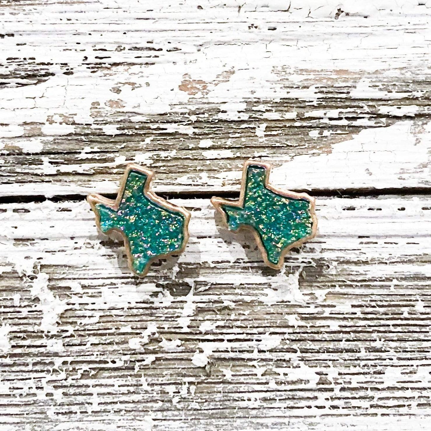 Envy Stylz Boutique Earrings Mermaid Teal Texas Druzy Earrings