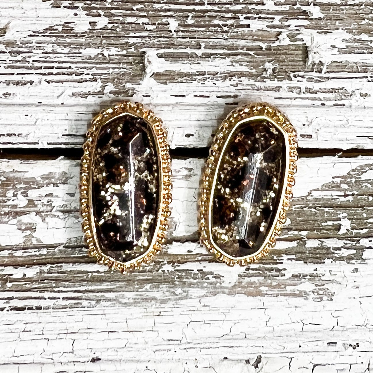 Envy Stylz Boutique Women - Accessories - Earrings Glitter Leopard Stud Earrings