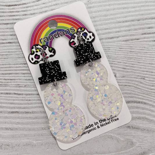 Envy Stylz Boutique Women - Accessories - Earrings Randan's Glitter Snow Man Earrings