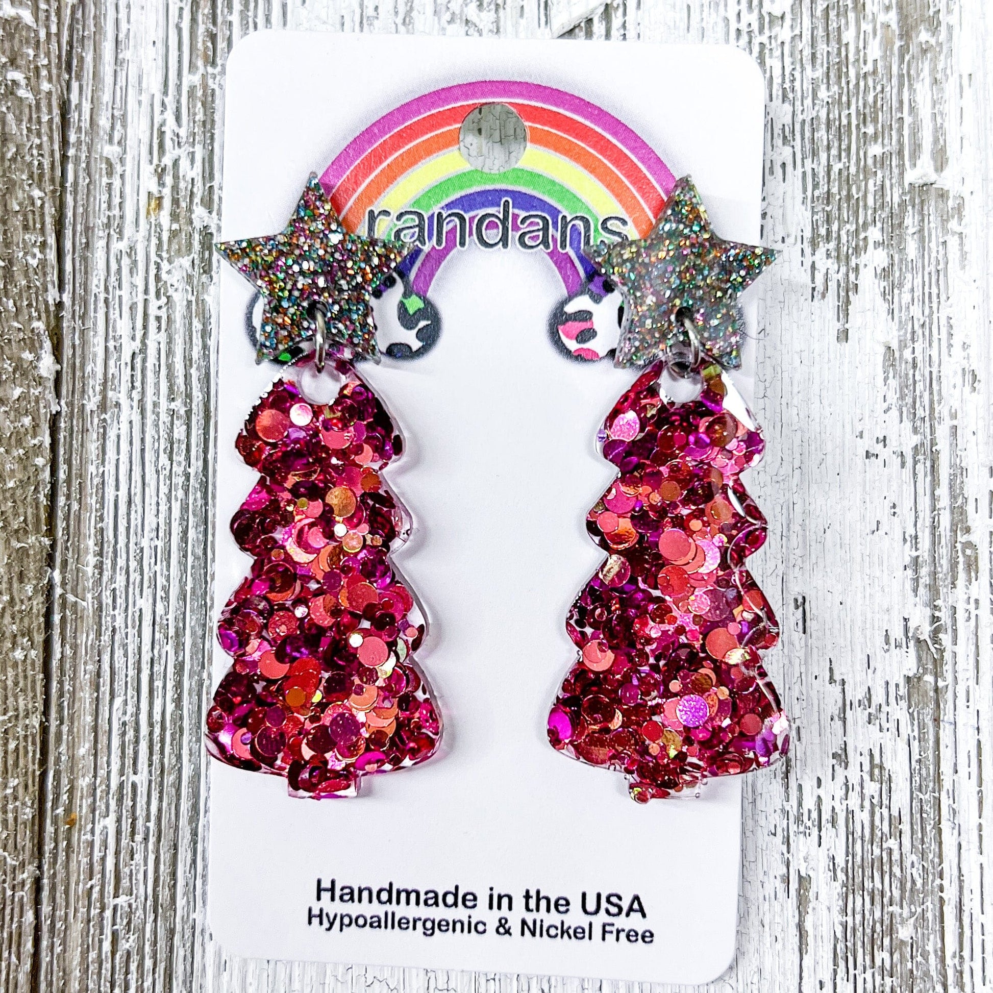 Envy Stylz Boutique Women - Accessories - Earrings Randan's Glitter Trees Earrings
