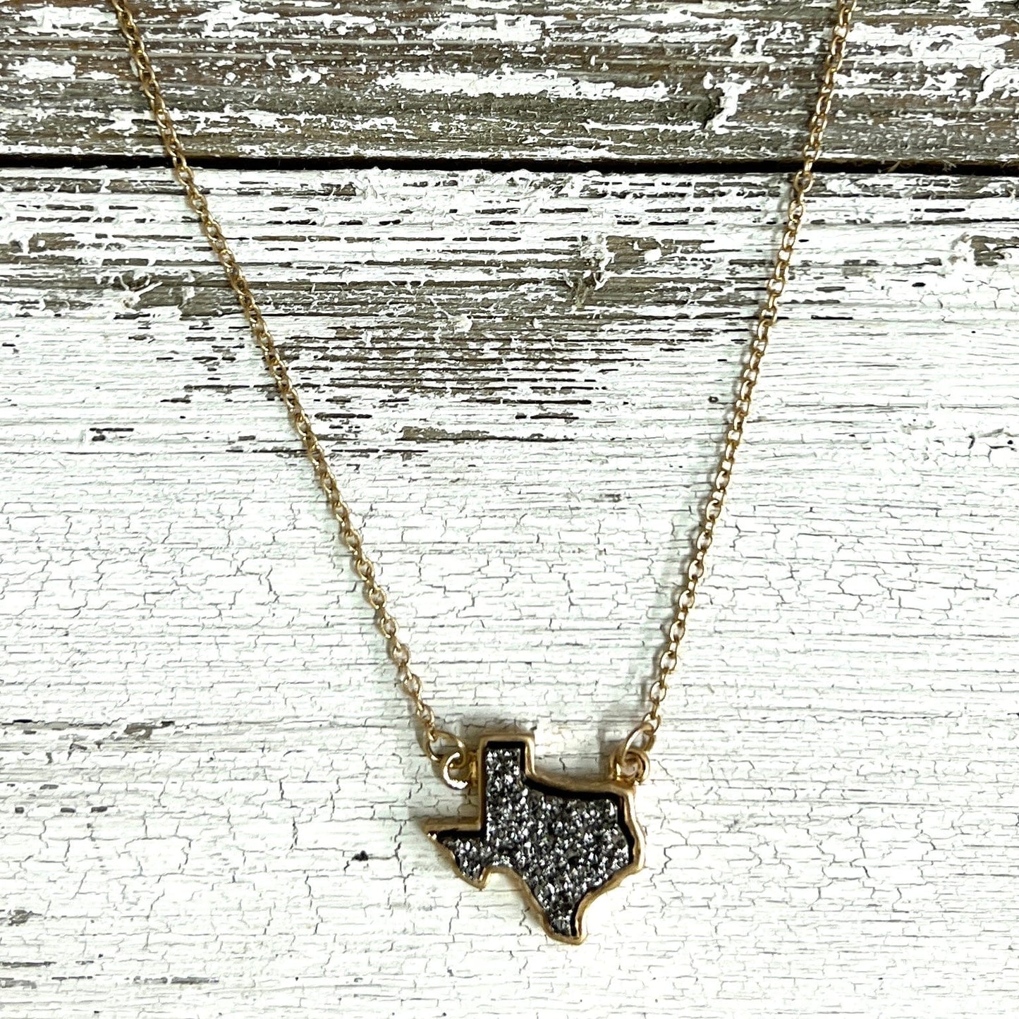 Envy Stylz Boutique Women - Accessories - Necklace Charcoal Texas Druzy Necklace