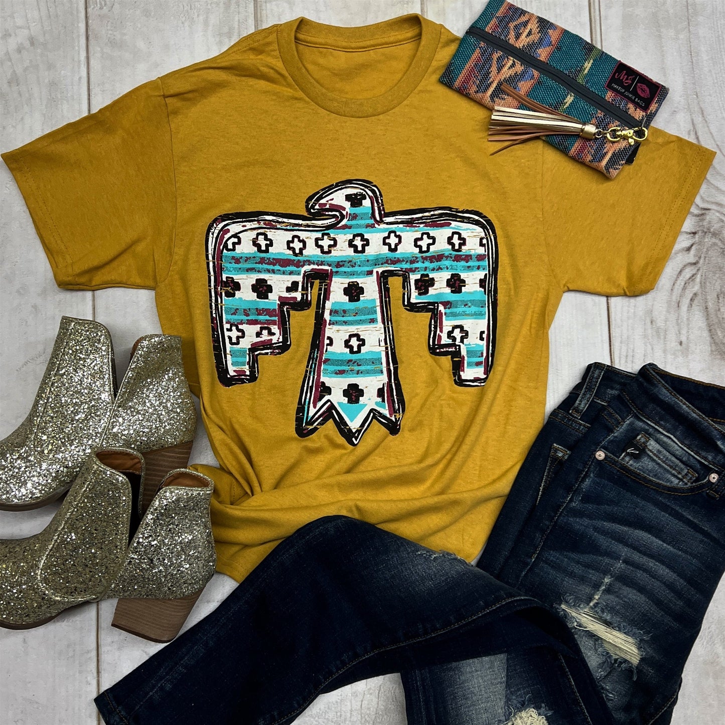 Envy Stylz Boutique Women - Apparel - Shirts - T-Shirts Aztec Thunderbird Graphic Tee