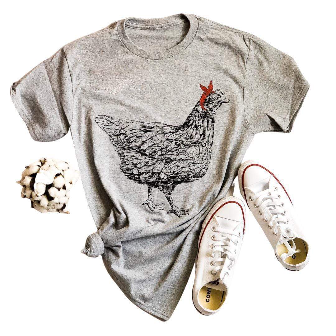 - Envy Boutique Bandana Graphic Stylz T-Shirt Chicken