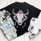 Envy Stylz Boutique Women - Apparel - Shirts - T-Shirts Black Aztec Bull Graphic Tee