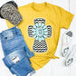 Envy Stylz Boutique Women - Apparel - Shirts - T-Shirts Chevron Turquoise Cross Graphic Tee