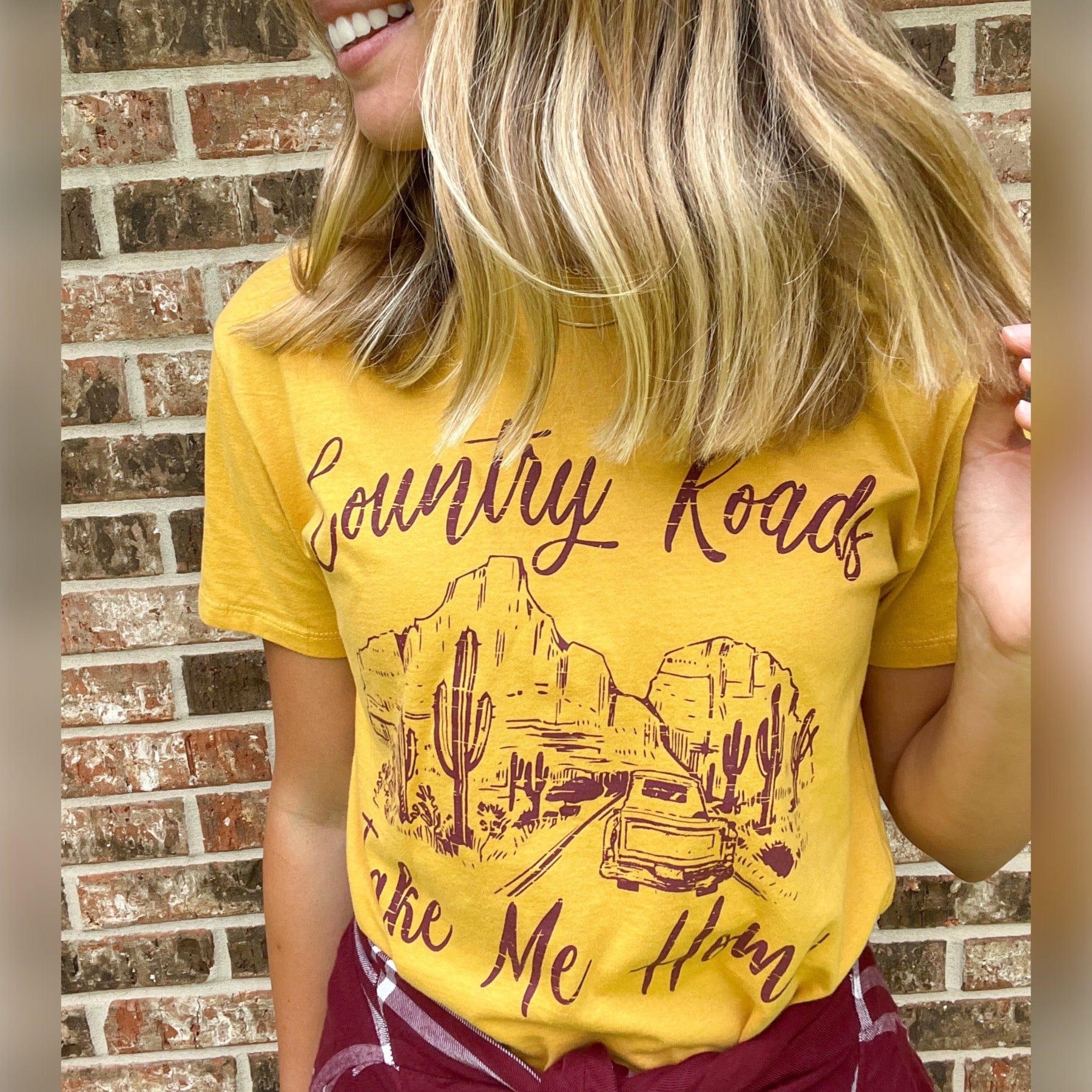 Envy Stylz Boutique Women - Apparel - Shirts - T-Shirts Country Roads, Take Me Home Graphic Tee
