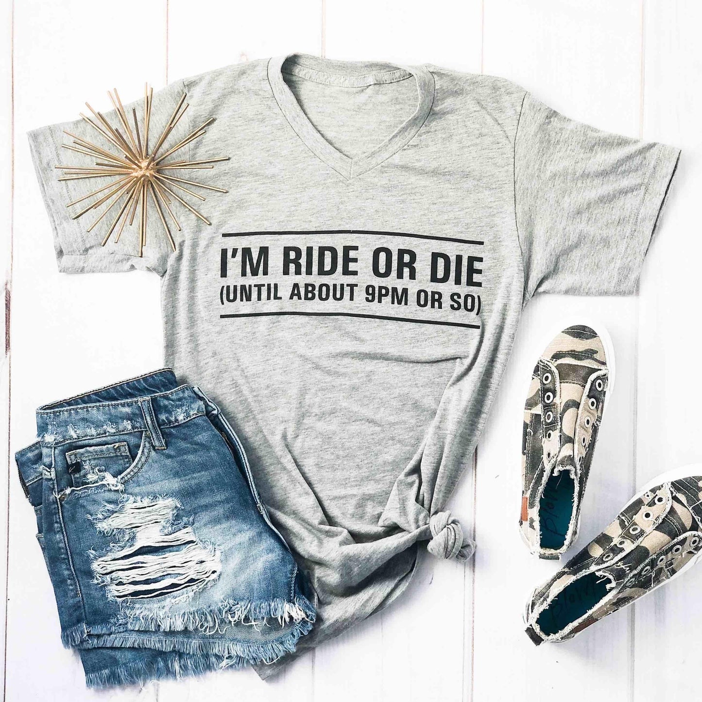 Envy Stylz Boutique Women - Apparel - Shirts - T-Shirts Ride Or Die Soft Graphic Tee