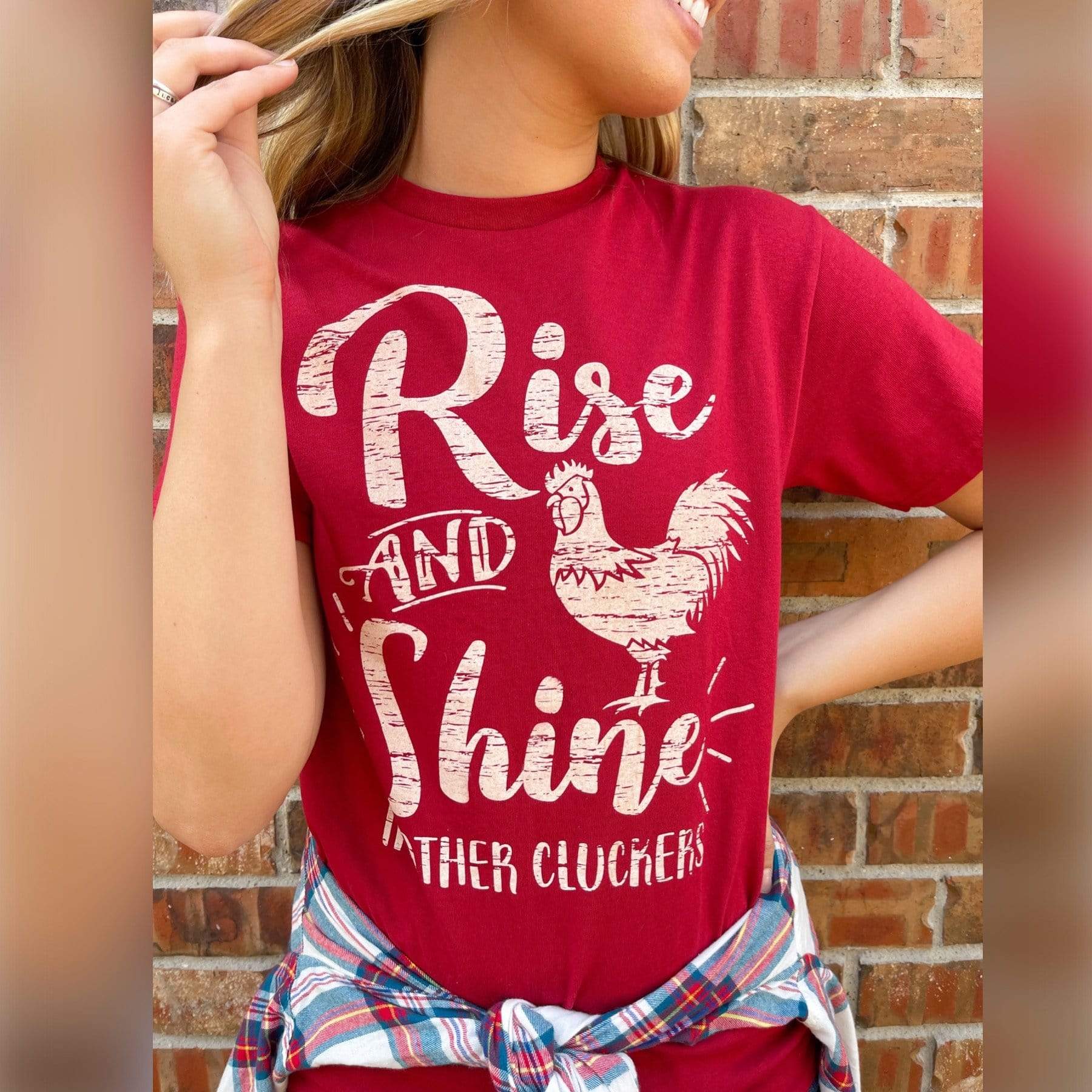 Envy Stylz Boutique Women - Apparel - Shirts - T-Shirts Rise & Shine Mother Cluckers Graphic Tee