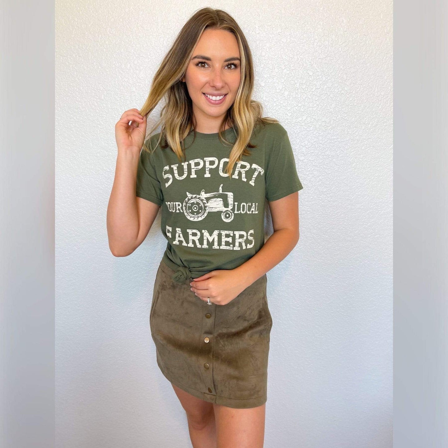 Envy Stylz Boutique Women - Apparel - Shirts - T-Shirts Support Your Local Farmers Graphic Tee
