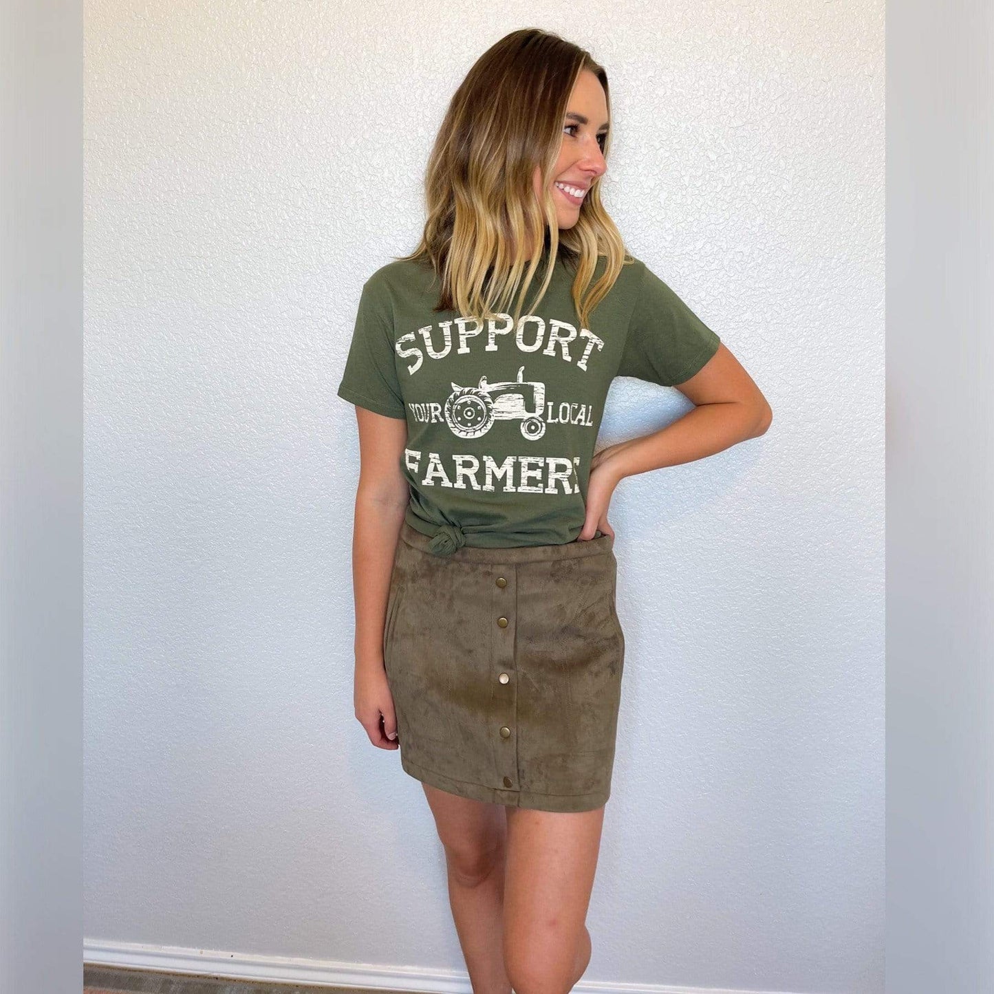 Envy Stylz Boutique Women - Apparel - Shirts - T-Shirts Support Your Local Farmers Graphic Tee