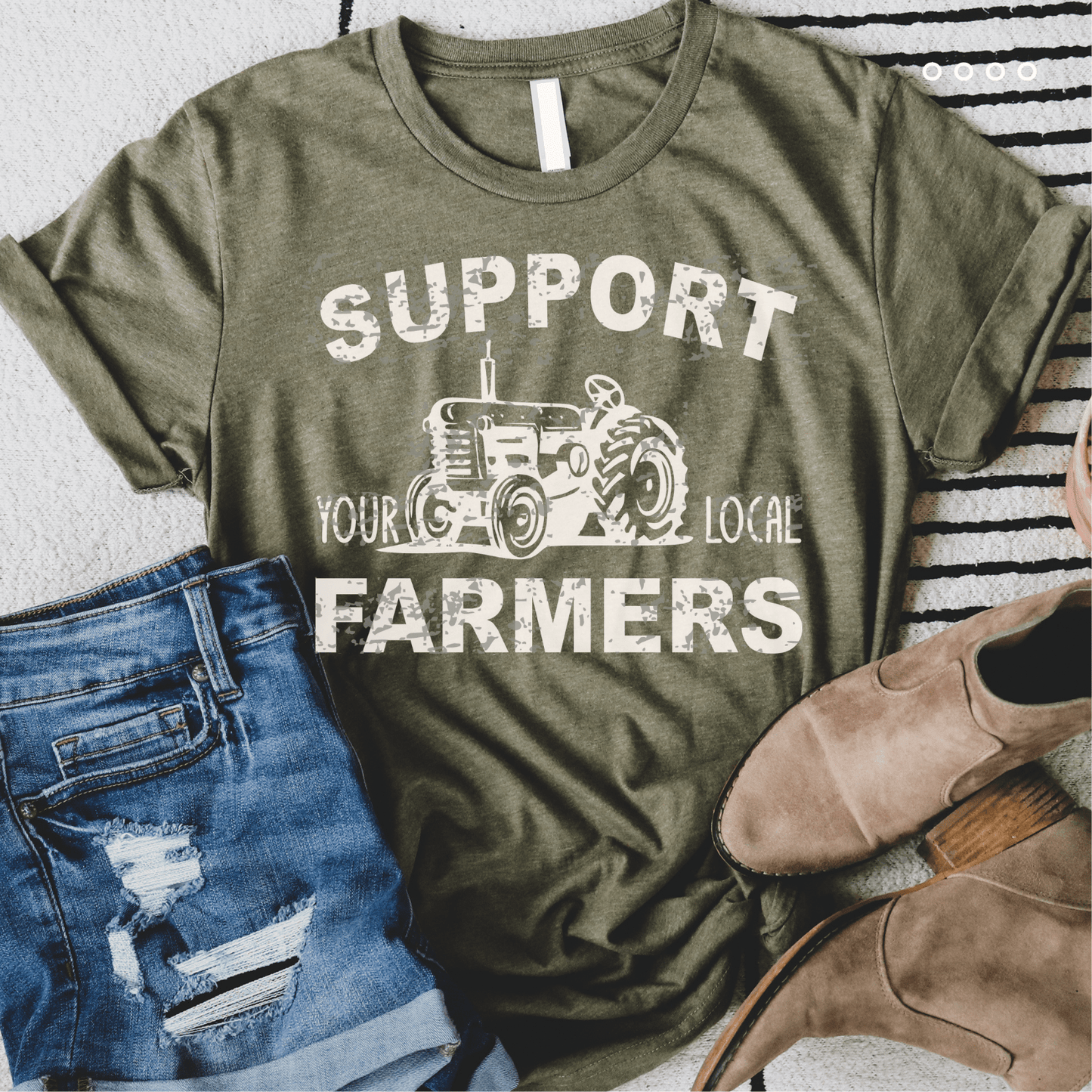 Envy Stylz Boutique Women - Apparel - Shirts - T-Shirts Support Your Local Farmers Graphic Tee