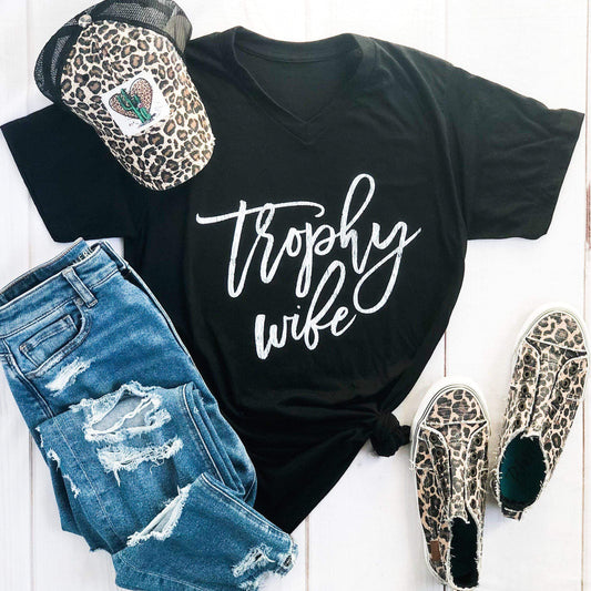 Envy Stylz Boutique Women - Apparel - Shirts - T-Shirts Trophy Wife Soft Graphic Tee