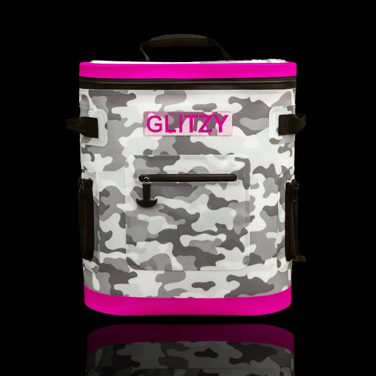 Glitzy Coolers Glitzy Backpack Cooler Snow Camo